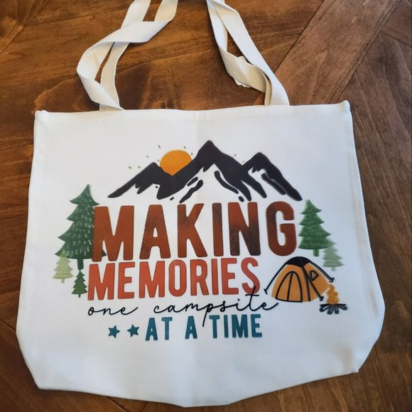 MAKING MEMORIES one campsite AT A TIME Tote Bag - Picture 1 of 7
